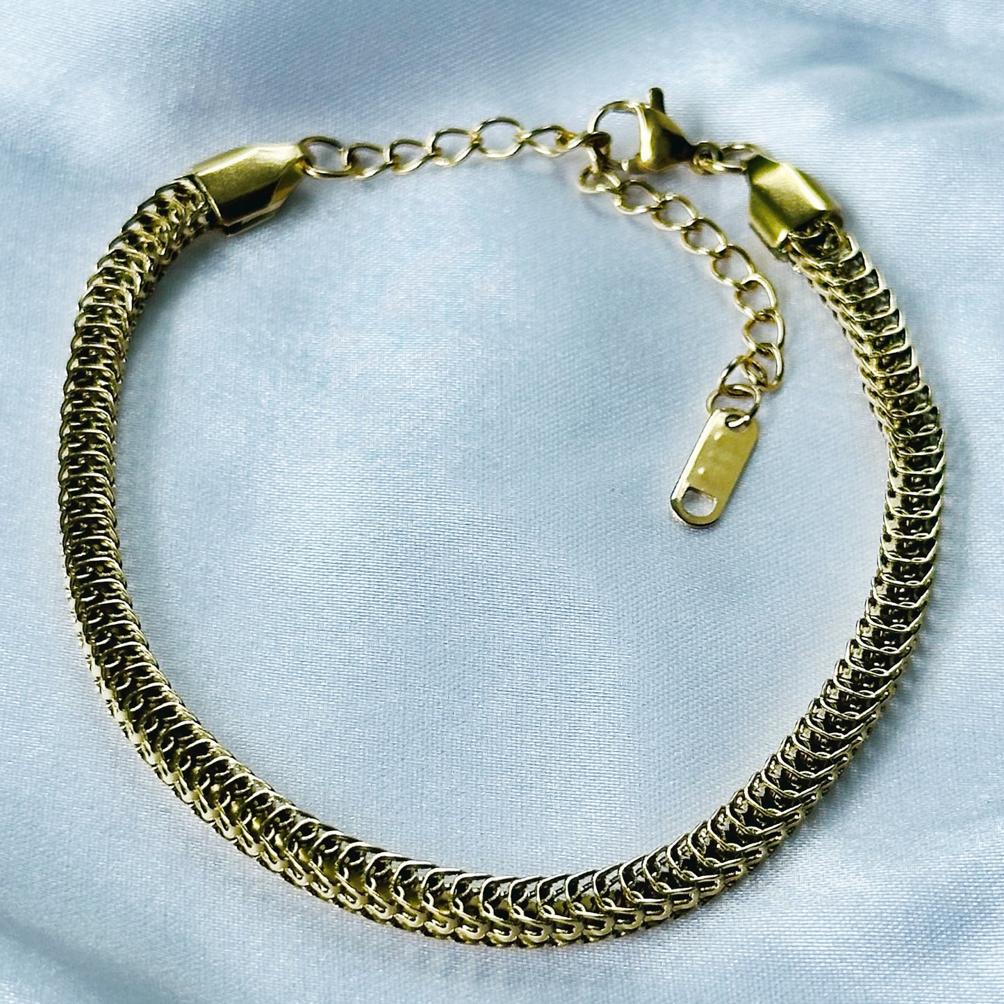 Gold Plated Adjustable Chain Bracelet