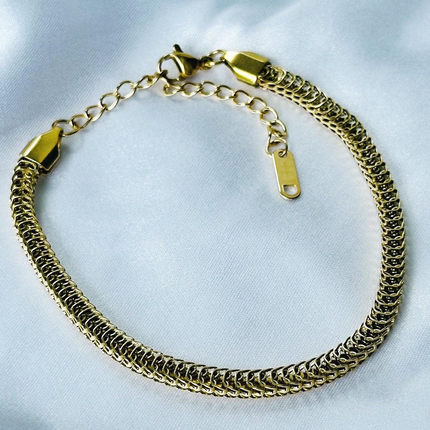 Gold Plated Adjustable Chain Bracelet
