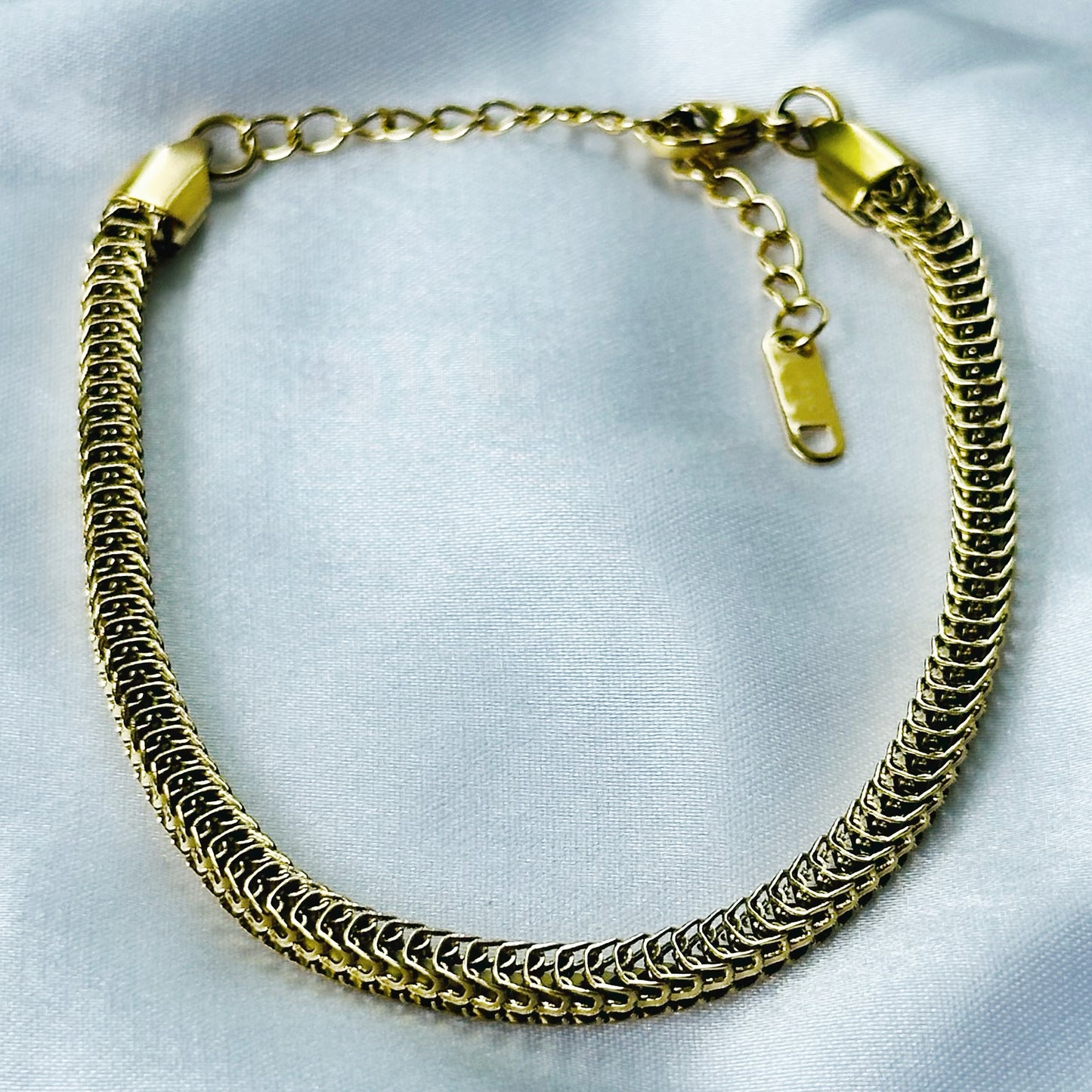 Gold Plated Adjustable Chain Bracelet