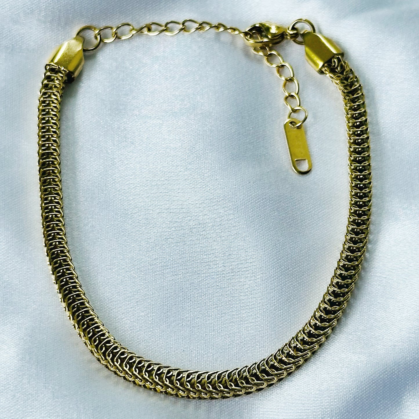 Gold Plated Adjustable Chain Bracelet