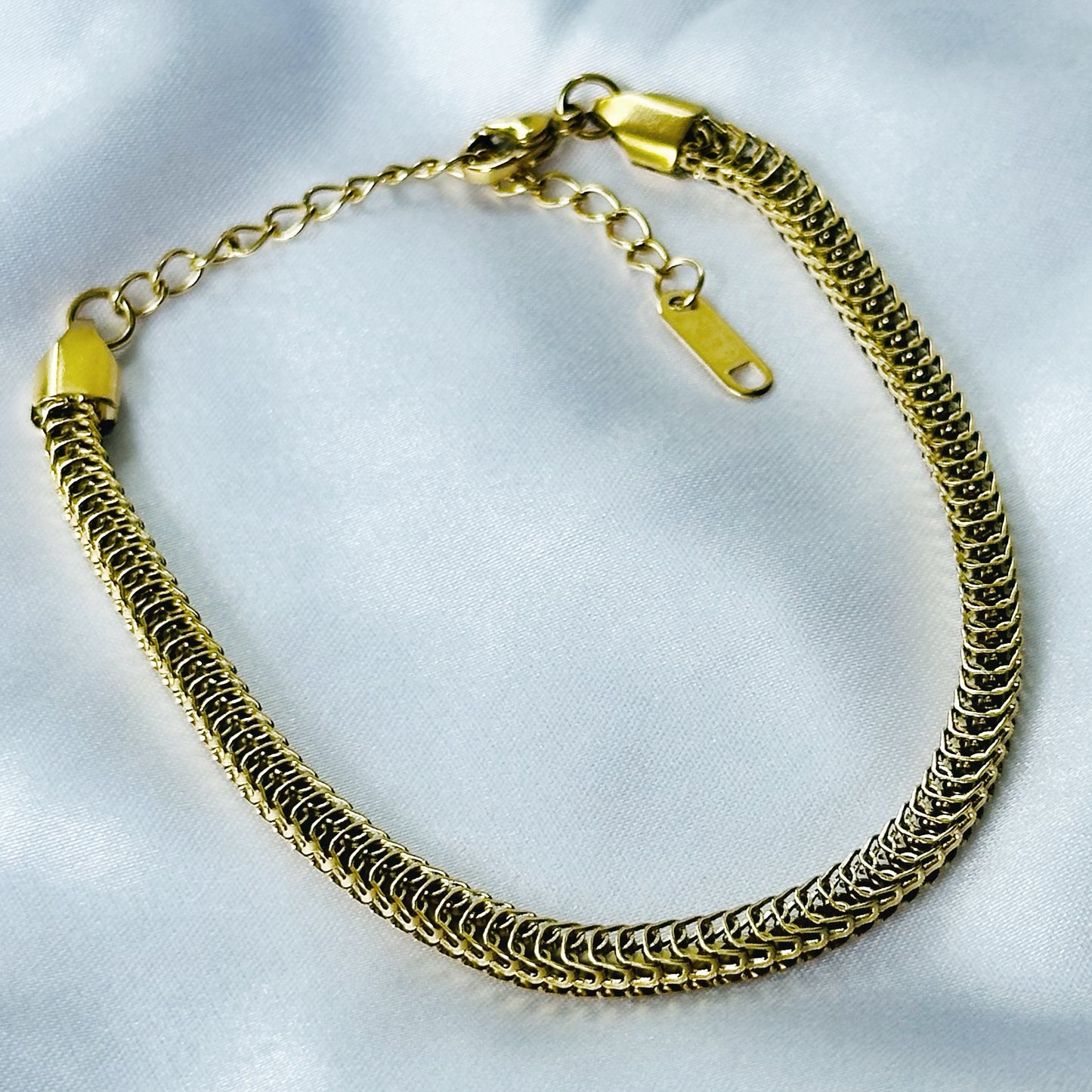 Gold Plated Adjustable Chain Bracelet