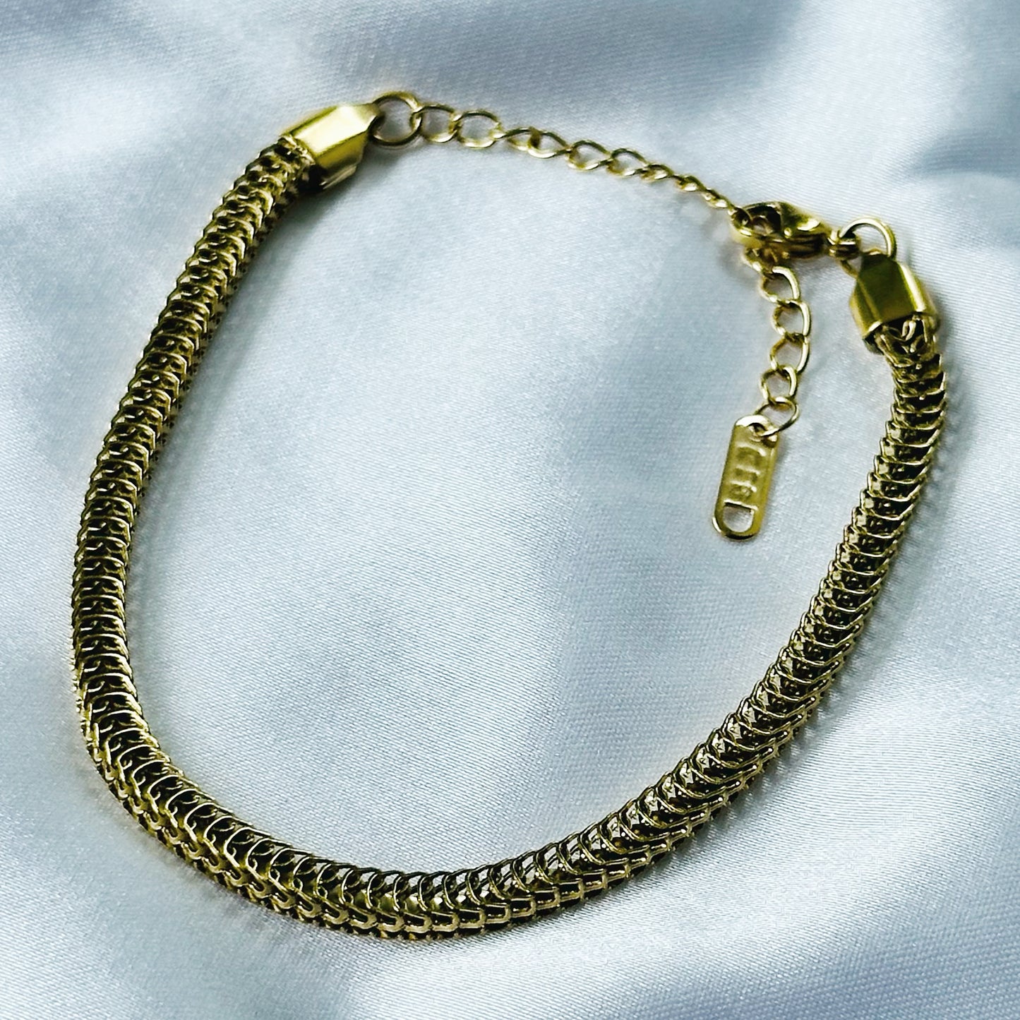 Cuban Chain Gold Plated Adjustable Chain Bracelet