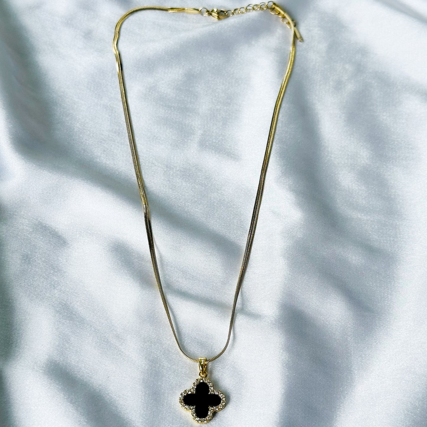 Black/Gold Plated Stainless Steel Necklace
