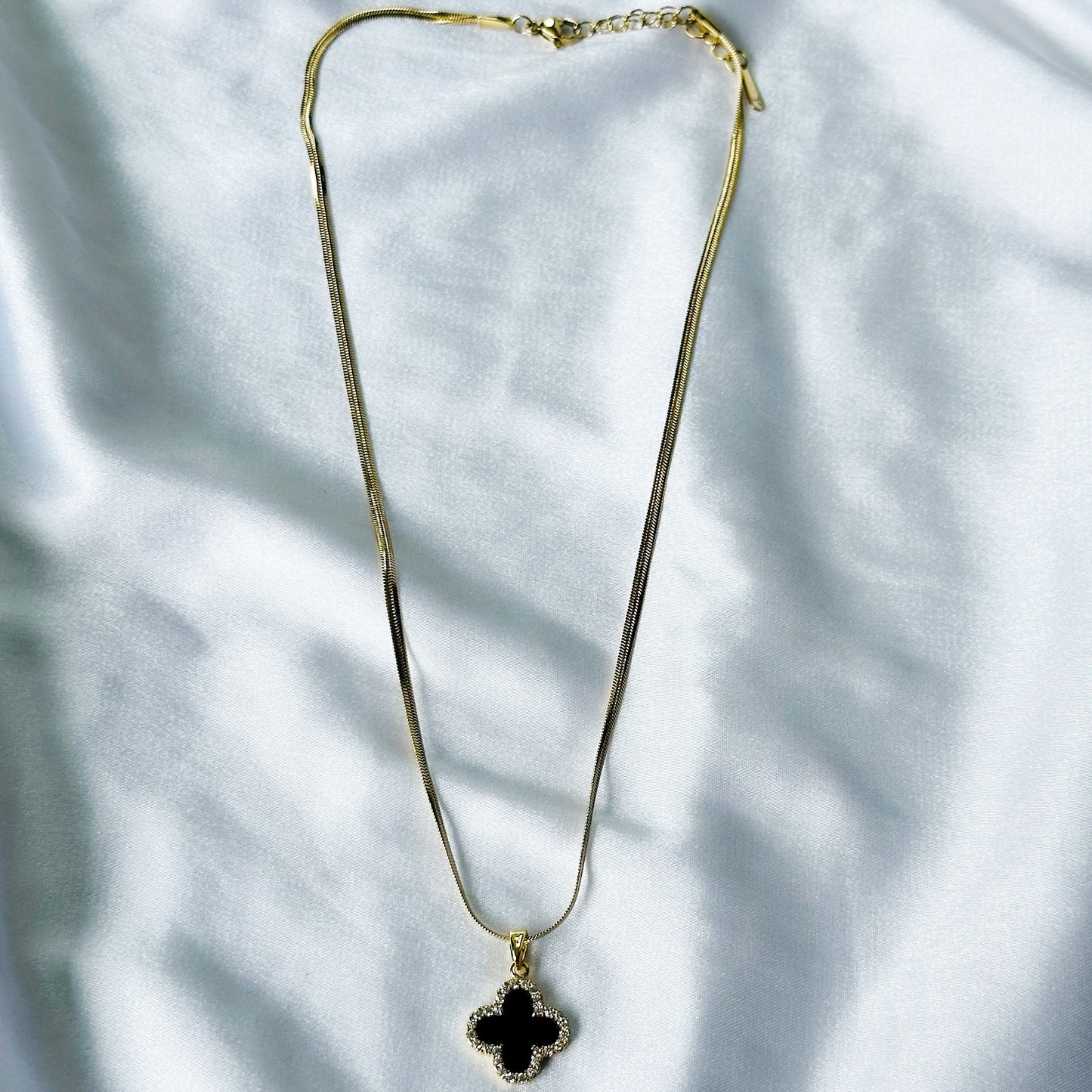 Black/Gold Plated Stainless Steel Necklace