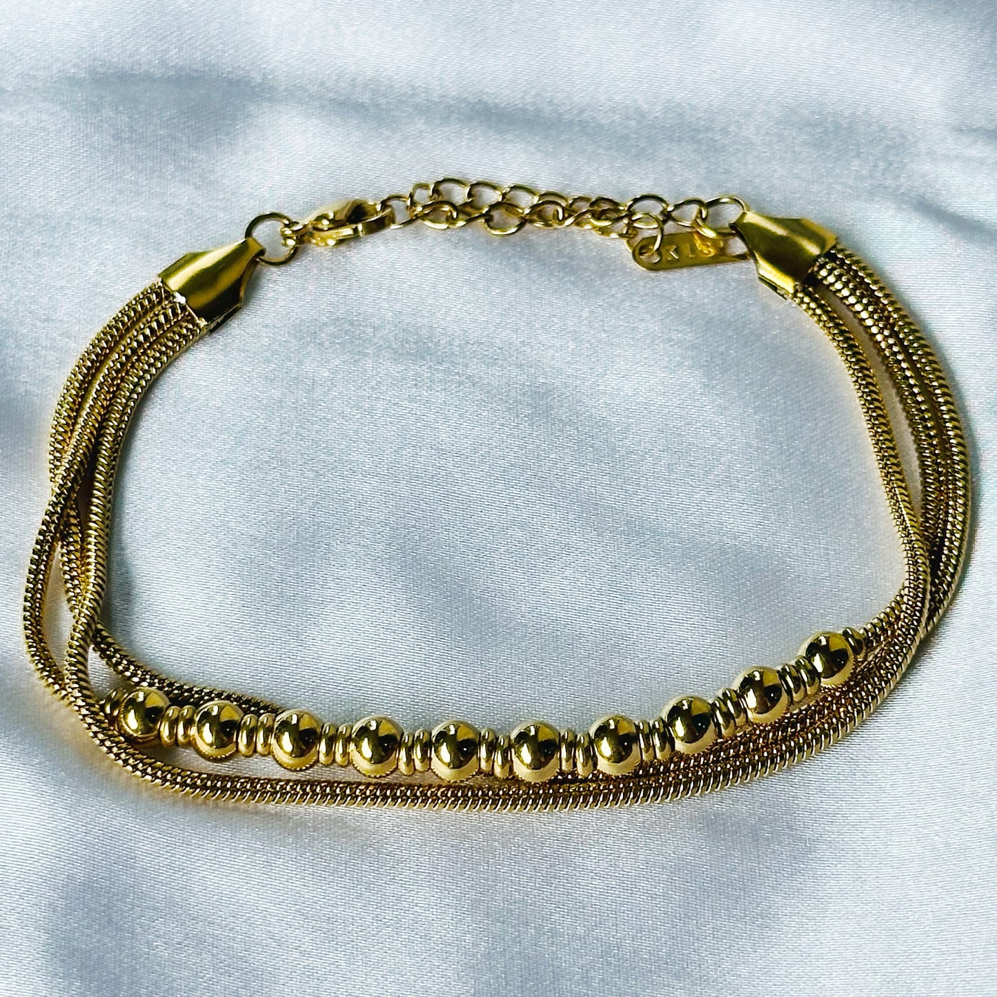 Gold Plated Multi-Layer Chain Bracelet