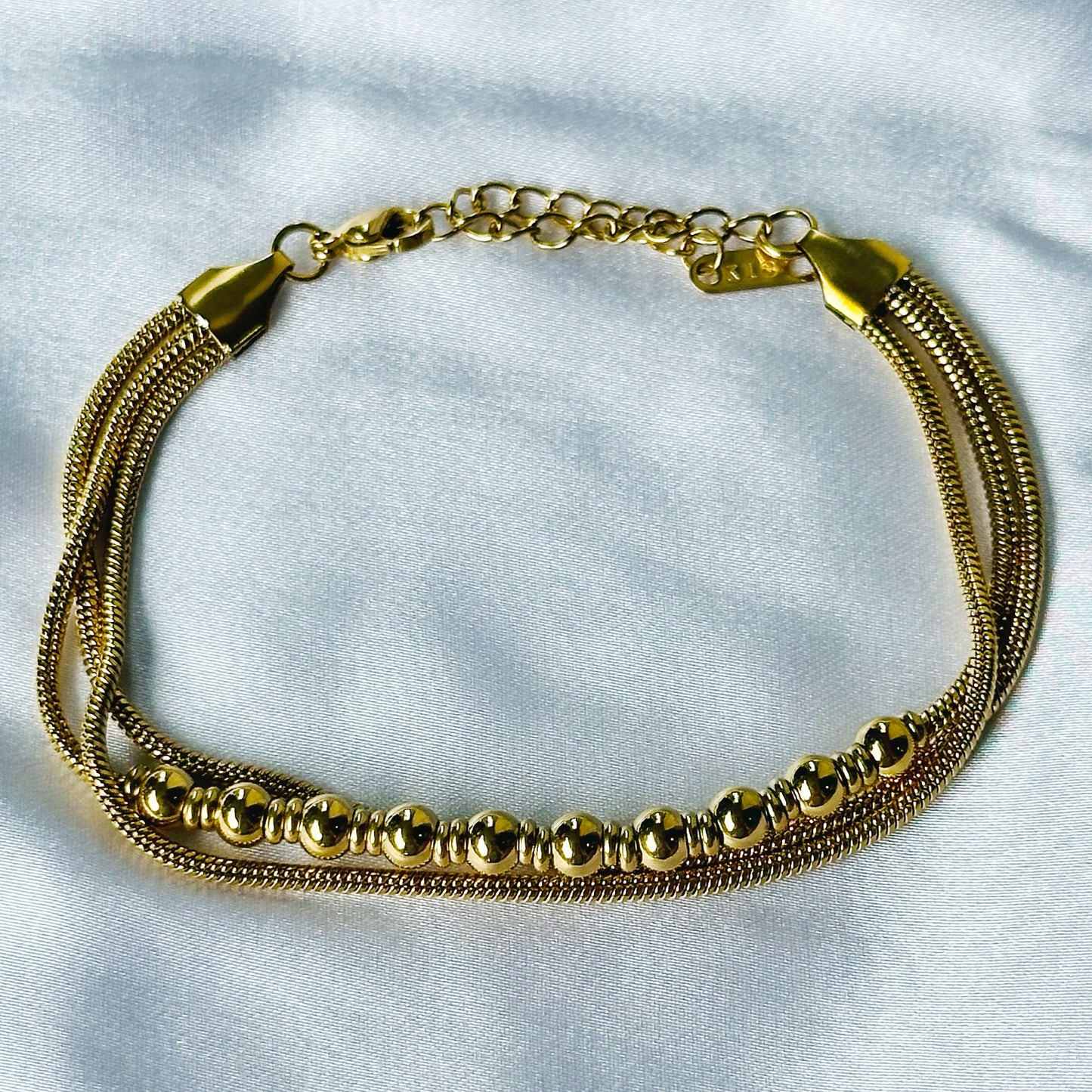 Gold Plated Multi-Layer Chain Bracelet