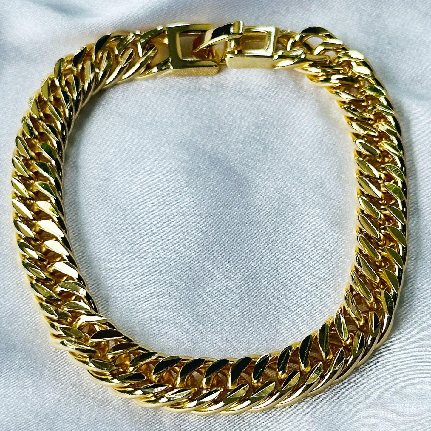 Cuban Link Gold Plated Chain Bracelet
