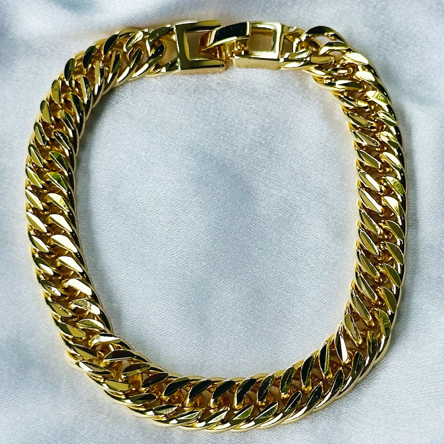 Cuban Link Gold Plated Chain Bracelet