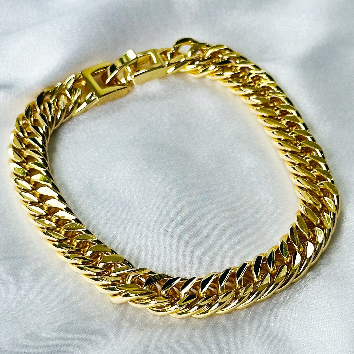 Cuban Link Gold Plated Chain Bracelet