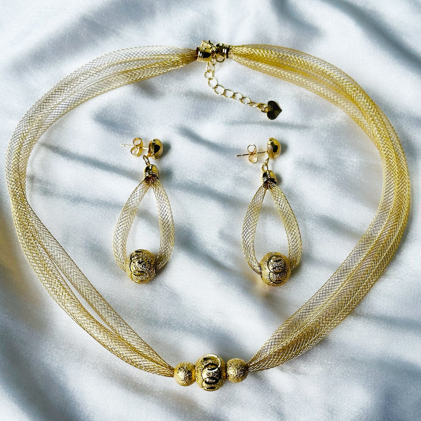 Designer Gold Plated Necklace Set