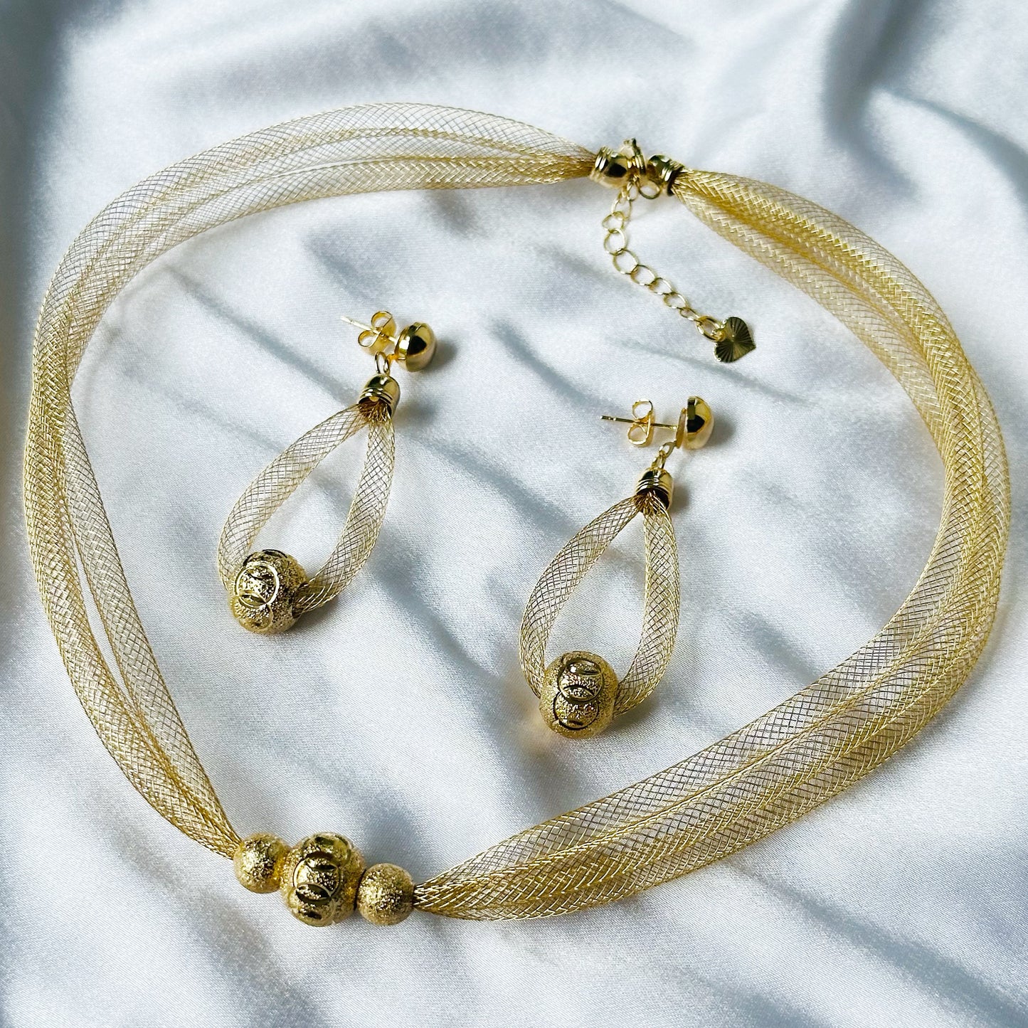 Designer Gold Plated Necklace Set