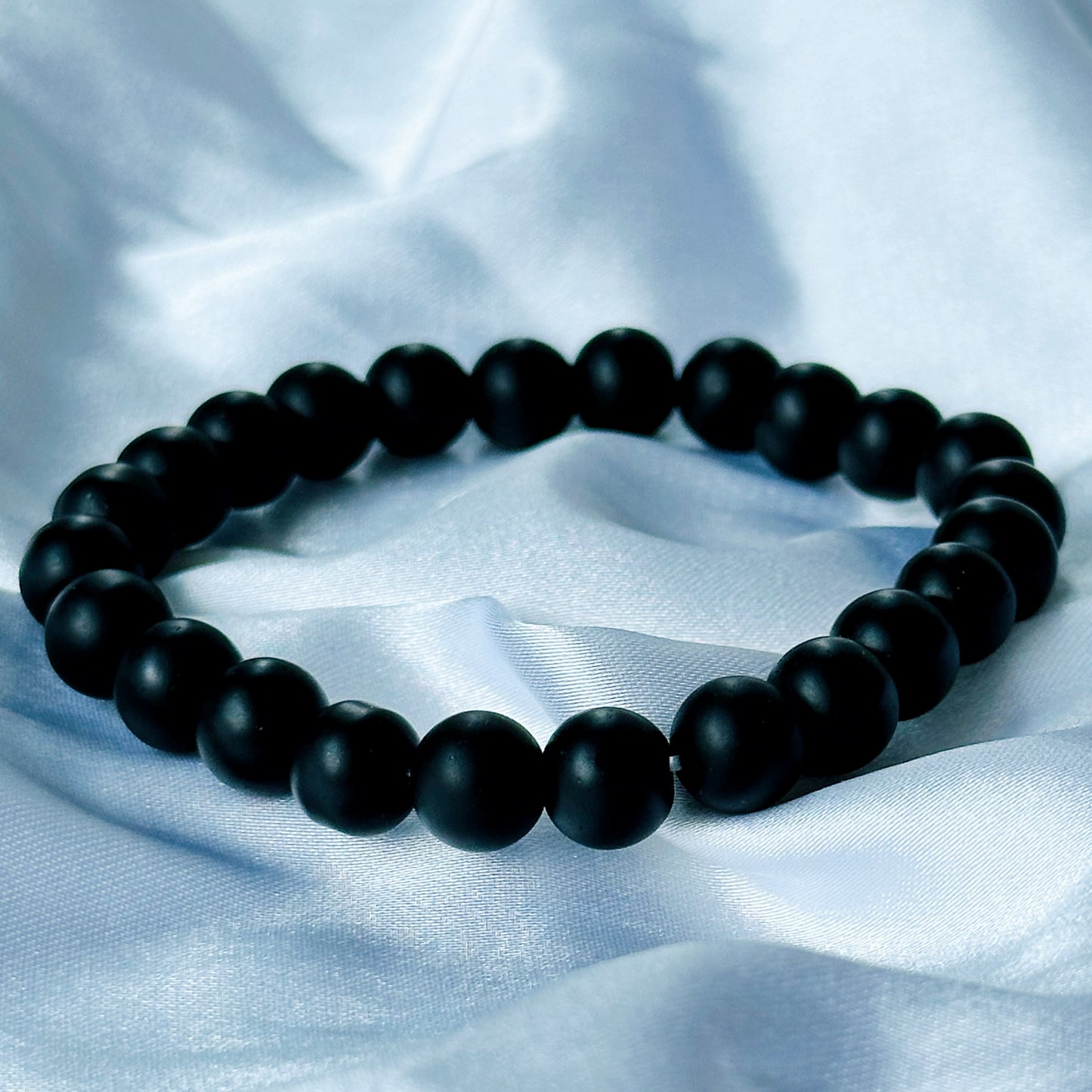 Black Lava/Obsidian & Tiger Eye Stones Bracelet, Set of 3