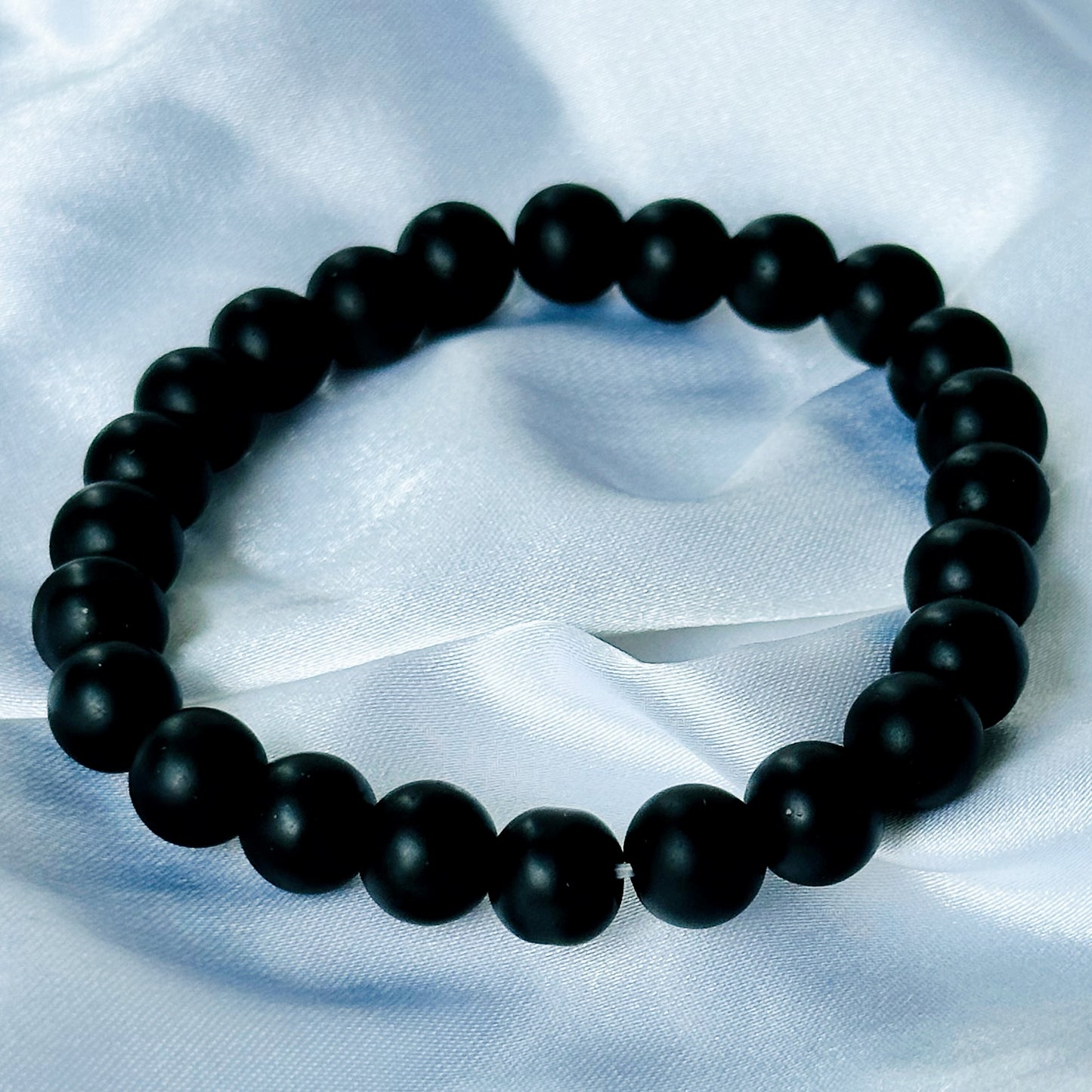 Black Lava/Obsidian & Tiger Eye Stones Bracelet, Set of 3