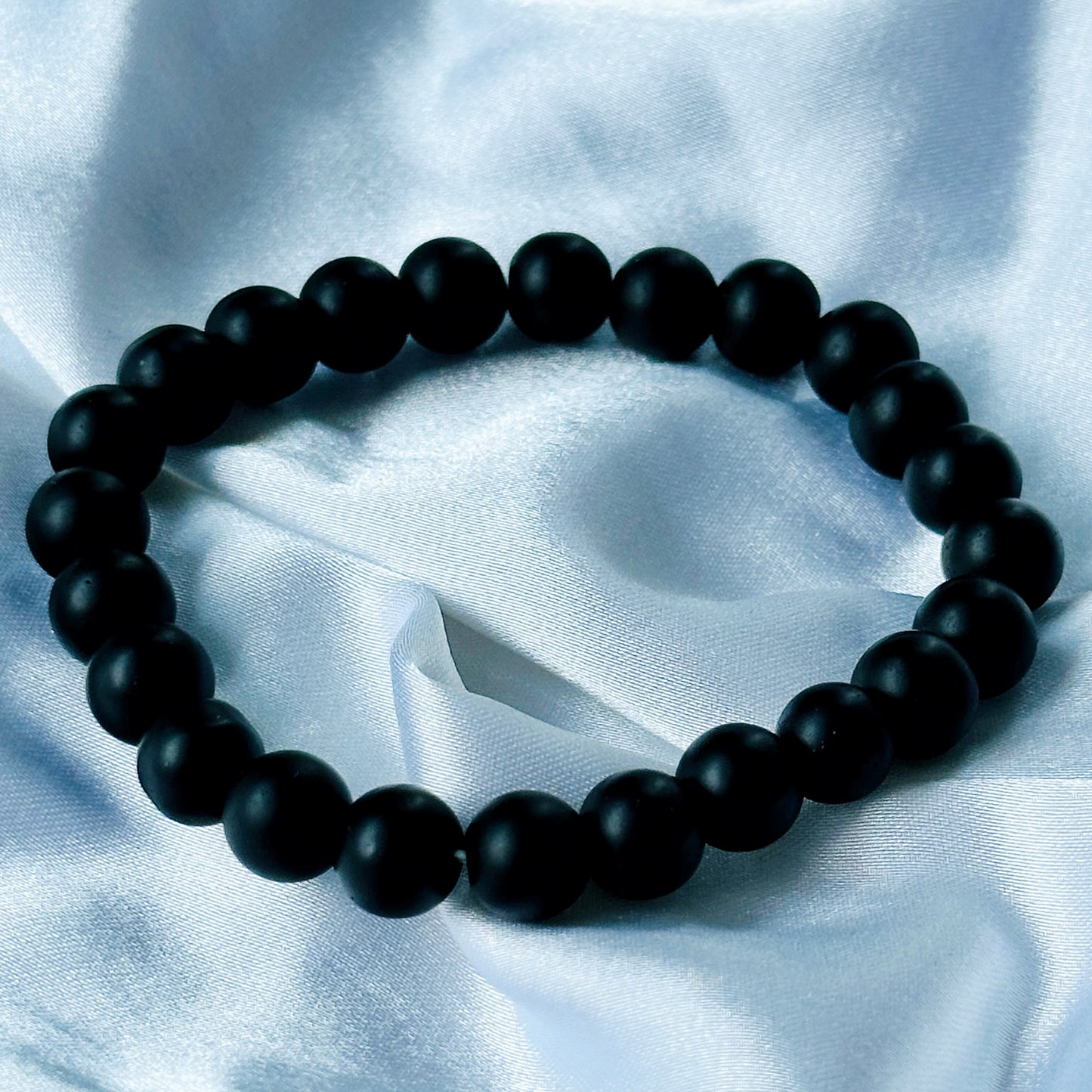 Black Lava/Obsidian & Tiger Eye Stones Bracelet, Set of 3