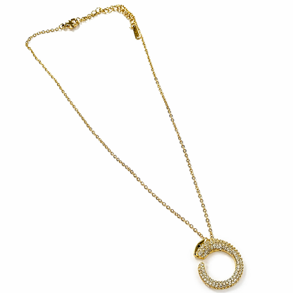 Jaguar American Diamond Gold Plated Anti-Tarnish Necklace