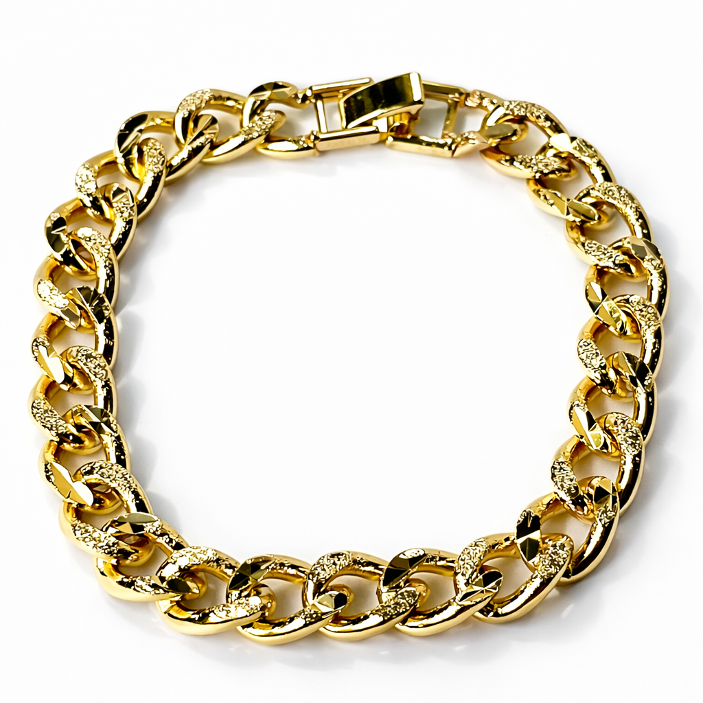 Cuban Chain Gold Plated Bracelet