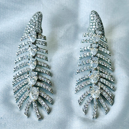 American Diamond Silver Plated Necklace Set