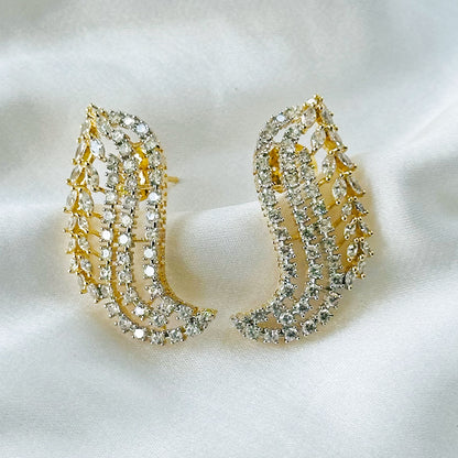 Solitaire Inspired CZ Gold/Silver-Plated Necklace Set