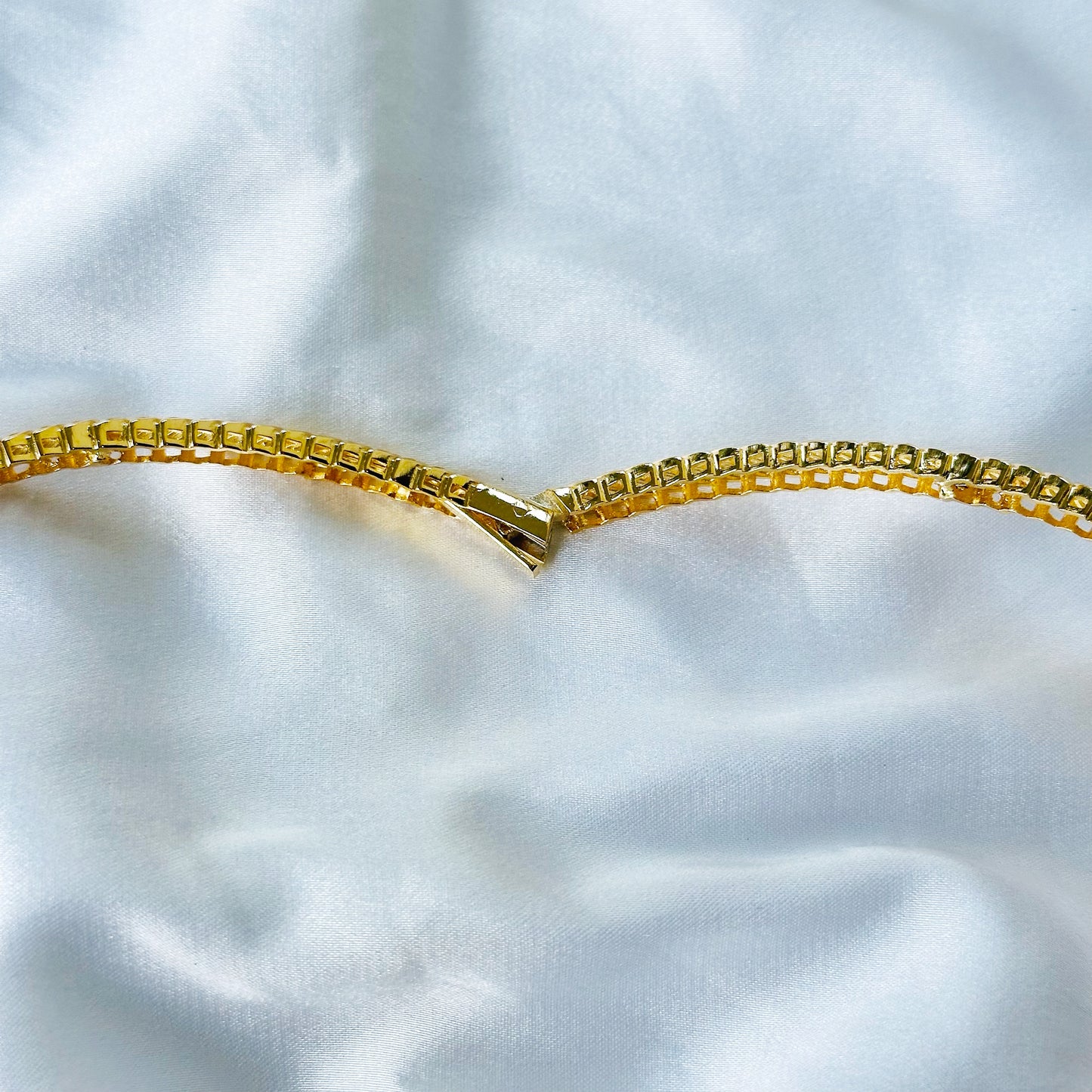 Solitaire Inspired CZ Gold/Silver-Plated Necklace Set