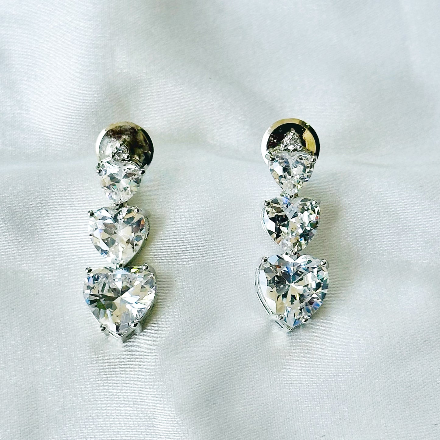 Solitaire Inspired CZ Silver-Plated Necklace Set