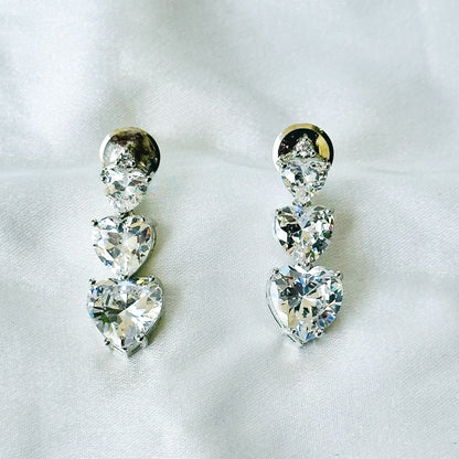 Solitaire Inspired CZ Silver-Plated Necklace Set