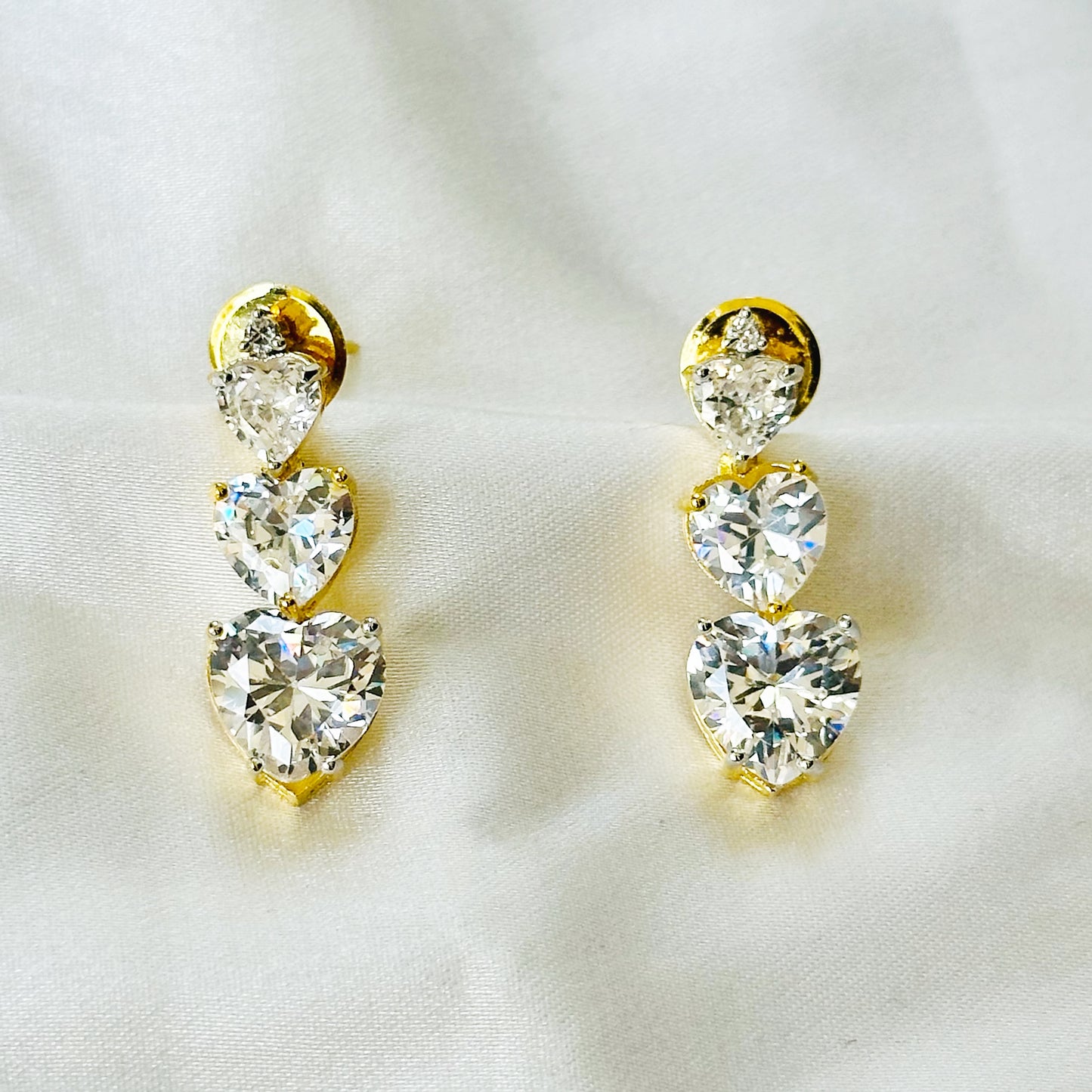 Solitaire Inspired CZ Gold-Plated Necklace Set