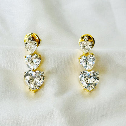 Solitaire Inspired CZ Gold-Plated Necklace Set