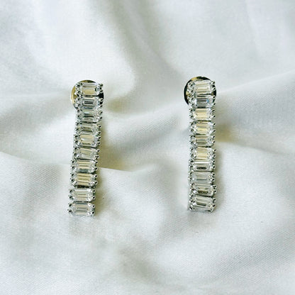 Solitaire Inspired CZ Silver-Plated Necklace Set