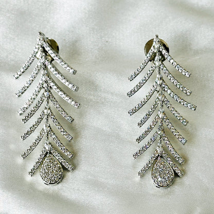 American Diamond Silver Plated Necklace Set