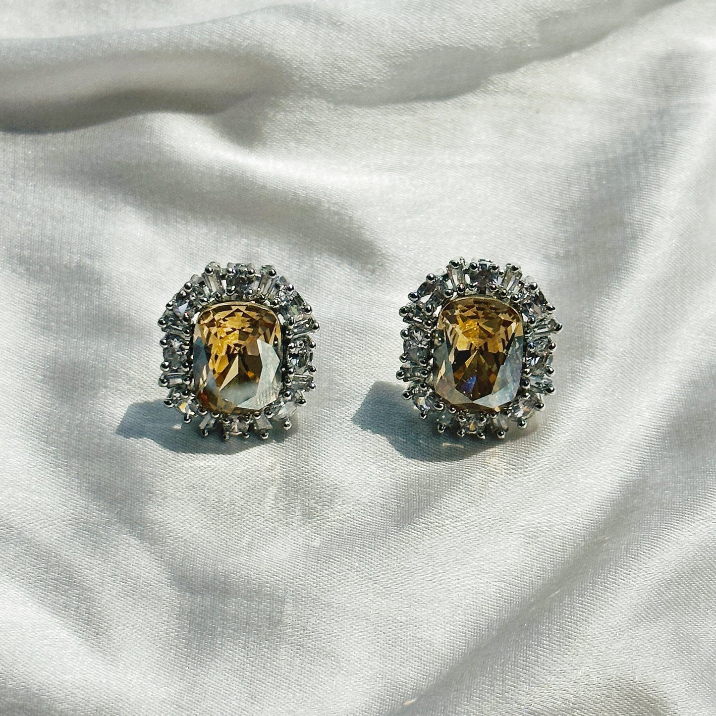 Jonquil Swarovski Crystal Silver Plated Pendant Set