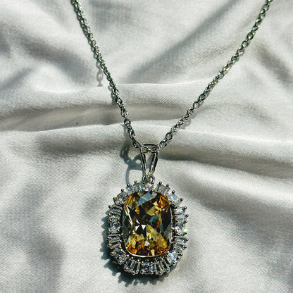 Jonquil Swarovski Crystal Silver Plated Pendant Set
