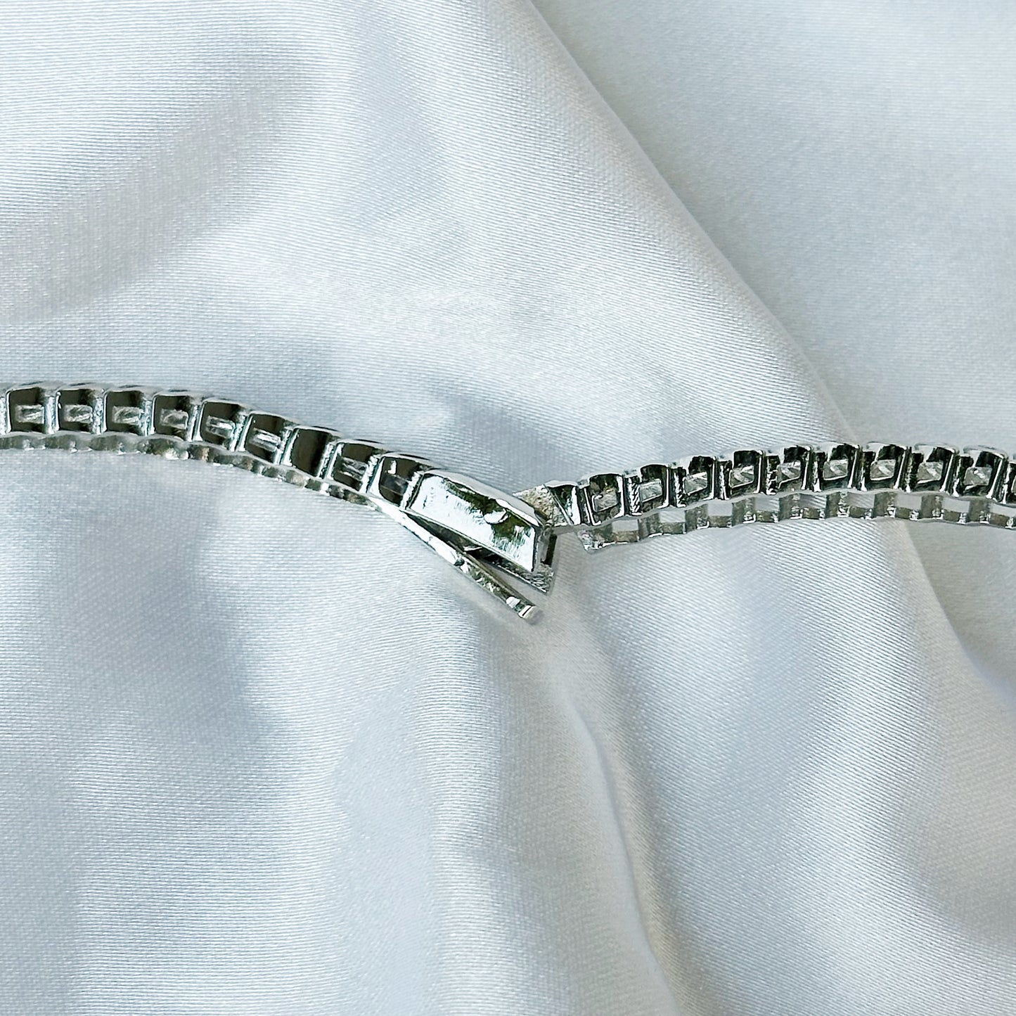 Solitaire Inspired CZ Silver-Plated Necklace Set